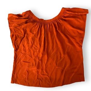 Rebecca Taylor orange silk blouse